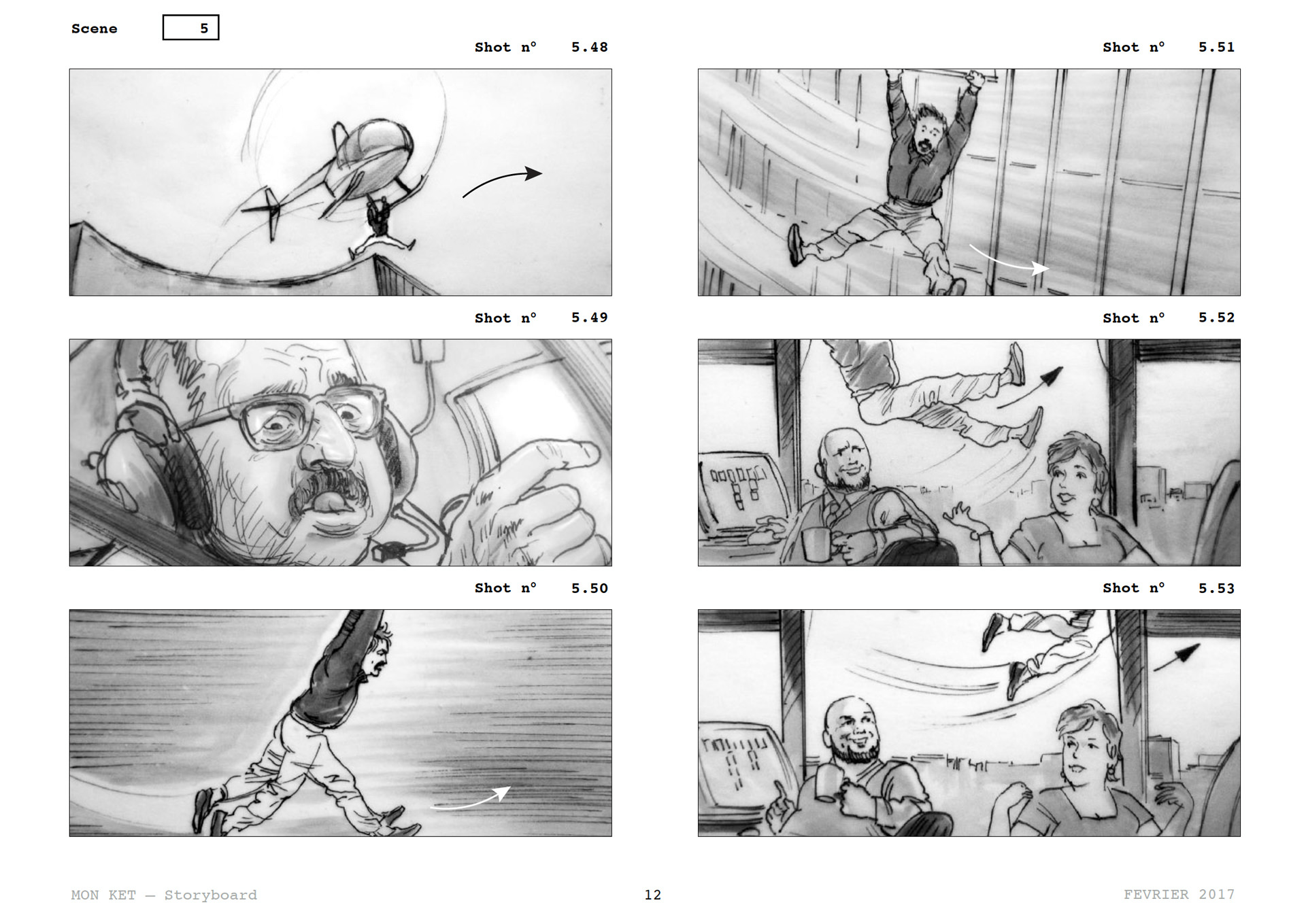 =Mon Ket — Storyboard, scènes d'évasion, page 11